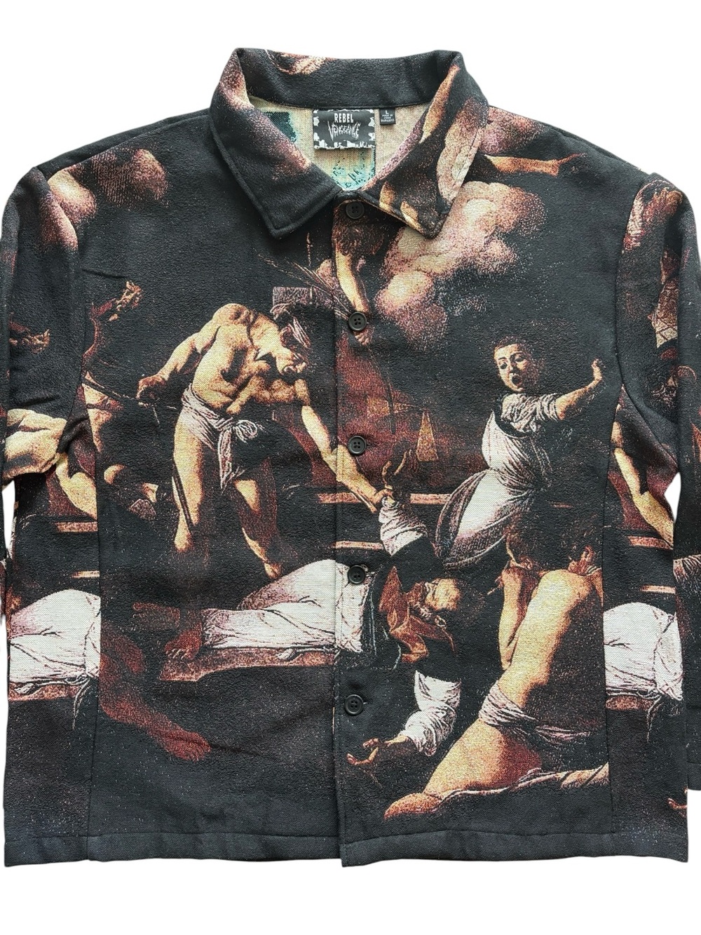 Rebel Vengeance Renaissance Tapestry Rhinestone Jacket Saint Large